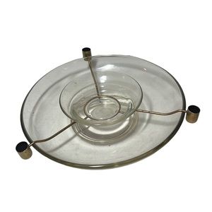 Vintage Colony Seafood Icer Set clear glass